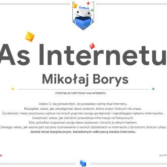 certyfikat as internetu