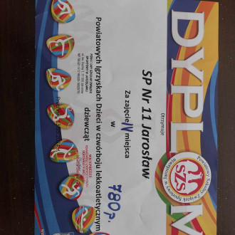 Dyplomy dla reprezentacji